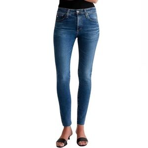Women's AG Adriano Goldschmied Farrah Skinny Ankle Jeans Raw Hem Denim Stretch